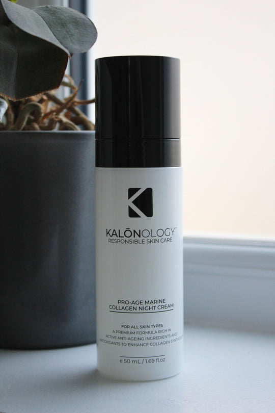 Kalōnology Pro Age Marine Collagen Boost Night Cream, Oxygenating, Pro-Collagen, Pro-Age, Hyaluronic Acid, Night Cream, Peptides